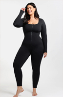 AirSlim Long Sleeve Sport Shaping Jumpsuit compression suit waist trainer impatientdieter weight loss liquid diet before after youtube